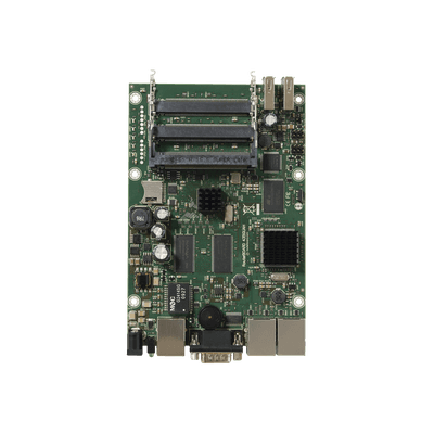 Board, 3 Puertos Gigabit con 5 ranuras miniPCI de expansión hasta MIMO 10x10