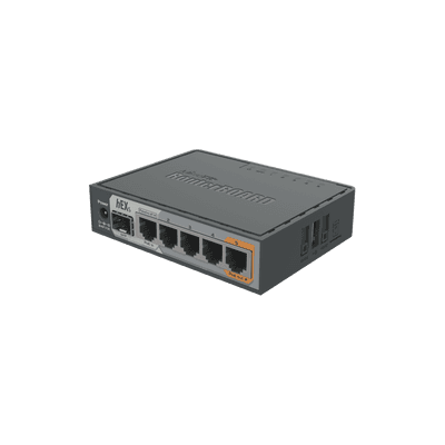 (hEX S) Router Dual Core, 5 puertos Gigabit, 1 Puerto SFP, PoE in, PoE Out