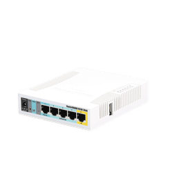 (hAP Lite) 4 Puertos Fast Ethernet y  Wi-Fi 2.4 GHz 802.11 b/g/n