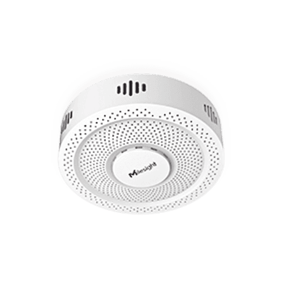 Detector de Vapeo y Humo GS601 LoRaWAN® / Sensores Múltiples (Vape, Humo, TVOC, PM1.0/2.5/10, Temperatura, Humedad) / Alarma LED y Buzzer 70dB / NFC para Configuración / IP30 / Compatible con Plataforma Milesight