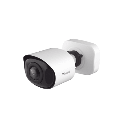 Cámara Bullet de Red Mini Panorámica 180° AI / 4K / Super WDR 120dB / Micrófono Integrado / IP67-IK10 / Soporte PoE / Almacenamiento 1TB / Analítica IA VCA 8 Modos