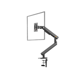 Brazo Ergonómico para Monitor / Soporte 17"-32" / Carga 2-7 kg / Ajuste de Tensión / Rotación ±90° / Instalación Abrazadera o Pasacables