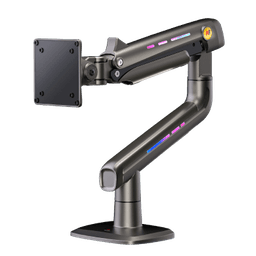 Soporte Mecánico Gaming NB F5 | Monitores de 32" a 60" | Vesa 75 x 75, 100 x 100 | Carga 2-20 kg | Iluminación RGB | Sistema de Resorte de Alta Precisión