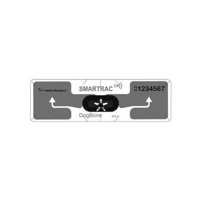 Tag UHF transparente con adhesivo para Vehiculo ( EPC Gen 2 )