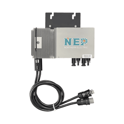 Microinversor para 2 Modulos de Hasta 360W de Interconexión a  Red Eléctrica 110 Vca, IP67 con Cable Troncal Incluido