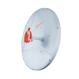 Antena de parabola profunda, blindada, con supresión al ruido de 3 ft, 4.5-5.5 GHz, Ganancia 34 dBi con SLANT de 45 ° y 90 °, ideal para hasta 60 km, Conectores N-hembra, montaje.