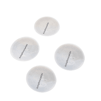 Tag RFID / 13.56 MHz / Antena XR / Números 1-4 / 2 unidades por número / Total 8 tags / Protocolo ISO/IEC 14443 A / IC S50 / 26 mm diámetro