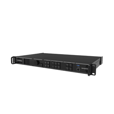 Controlador All-in-One VX400 Pro / Procesamiento de Video 4K×2K@60Hz / 4 Puertos Ethernet Gigabit / 2.6 Millones de Píxeles / 6 Capas de Video / Fibra Óptica 10G / USB 3.0 Playback / Control Remoto