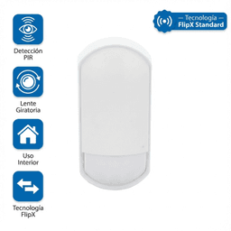 Detector de Movimiento Pasivo /  FlipX Standard detector PIR para interior con lente giratoria