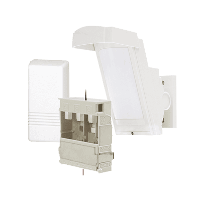 Detector de Movimiento PIR Antimascara / 100% Exterior /  Inalámbrico / Hasta 12 metros a 85°; de cobertura/ Instalación a 3 metros / Incluye transmisor 5816 para paneles Honeywell