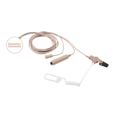 Kit de Micrófono-Audífono profesional de 3 cables Motorola PRO5150/5350/5450/5550/7150/7350/7450/7550/9150