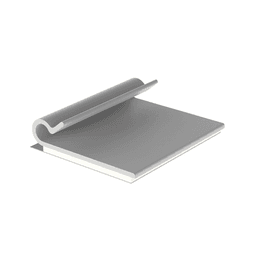 Clip Adhesivo Tipo J, Para Cables de Hasta 4.8 mm de Diámetro, Uso Interior, Color Gris, Paquete de 100pz 