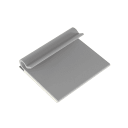 Clip Adhesivo Tipo J, Para Cables de Hasta 4.8 mm de Diámetro, Uso Interior, Color Gris, Paquete de 100pz 