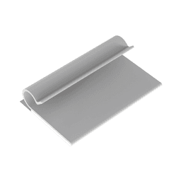 Clip Adhesivo Tipo J, Para Cables de Hasta 6.4 mm de Diametro, Uso Interior, Color Gris, Paquete de 100pz 