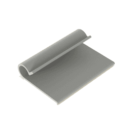 Clip Adhesivo Tipo J, Para Cables de Hasta 7.9 mm de Diámetro, Uso Interior, Color Gris, Paquete de 100pz 