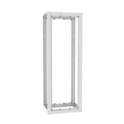 Rack de Cuatro Postes Estándar de 19", Rieles Roscados #12-24, Profundidad Ajustable de 23 a 42 in, 45 Unidades de Rack, Color Blanco