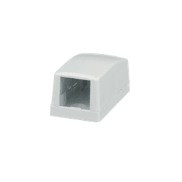 Caja de Montaje en Superficie, Para 1 Módulo Mini-Com, Color Blanco