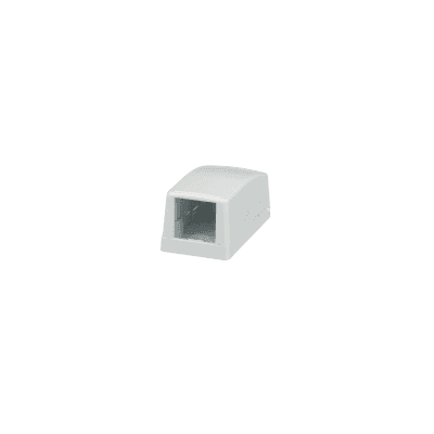 Caja de Montaje en Superficie, Para 1 Módulo Mini-Com, Color Blanco