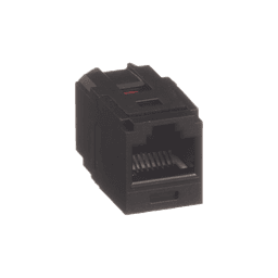 Módulo Acoplador RJ45 a RJ45, Mini-Com, Categoría 6, Color Negro