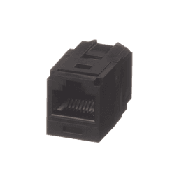 Módulo Acoplador RJ45 a RJ45, Mini-Com, Categoría 6, Color Negro