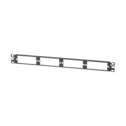 Patch Panel de Fibra Óptica, Para 4 Placas Acopladoras FAP o FMP, Color Negro, 1UR