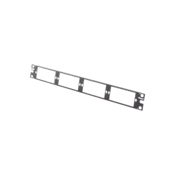 Patch Panel de Fibra Óptica, Para 4 Placas Acopladoras FAP o FMP, Color Negro, 1UR