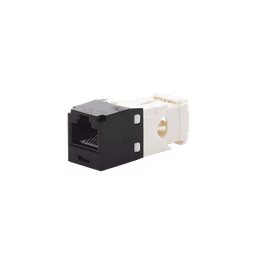 Conector Jack RJ45 Estilo TG, Mini-Com, Categoría 6, de 8 posiciones y 8 cables, Color Negro