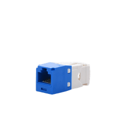 Conector Jack RJ45 Estilo TG, Mini-Com, Categoría 6, de 8 posiciones y 8 cables, Color Azul