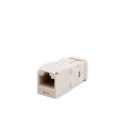 Conector Jack RJ45 Estilo TG, Mini-Com, Categoría 6, de 8 posiciones y 8 cables, Color Blanco Mate