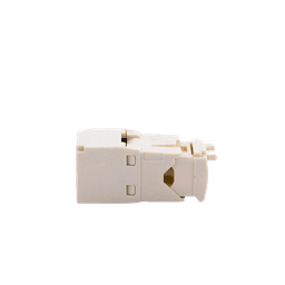 Conector Jack RJ45 Estilo TG, Mini-Com, Categoría 6, de 8 posiciones y 8 cables, Color Blanco Mate