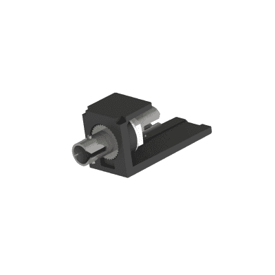 Módulo Acoplador ST Simplex, para Fibra Óptica Multimodo OM3/OM4, Tipo Mini-Com, Color Negro