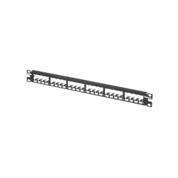 Panel de Parcheo Modular Mini-Com (Sin Conectores), Plano, Totalmente Blindado, de 24 puertos, 1UR