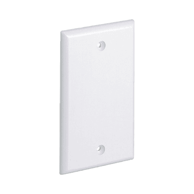 Placa de Pared Ciega Universal, Material ABS, Color Blanco