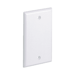 Placa de Pared Ciega Universal, Material ABS, Color Blanco