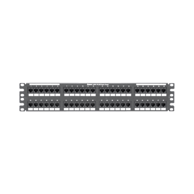 Panel de Parcheo de Impacto (110), Plano, Categoría 6, de 48 Puertos, 2UR