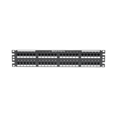 Panel de Parcheo de Impacto (110), Plano, Categoría 6A, de 48 Puertos, 2UR