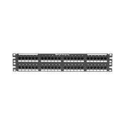 Panel de Parcheo de Impacto (110), Plano, Categoría 6A, de 48 Puertos, 2UR