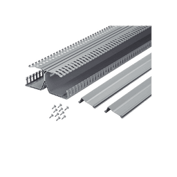 Canaleta Ranurada PanelMax de PVC, Montaje en Riel Din Estándar de 35 mm, 4.12 in de Ancho x 8.23 in de Alto y 1.83 m de Largo, Color Gris