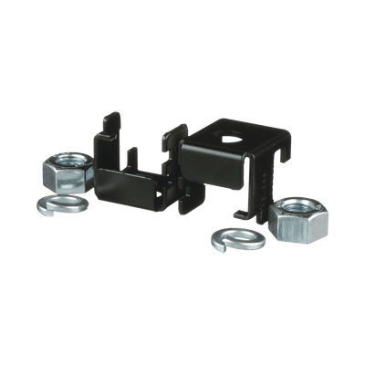 Soporte para Montaje en Charola Tipo Escalerilla, Compatible con Rieles de 9.5 x 38.1 mm o 9.5 x 50.8 mm, Uso Con Varilla Roscada de 5/8", Color Negro 