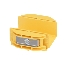 Union Recta "Cople", Para Canaleta FiberRunner™ 2X2, Color Amarillo