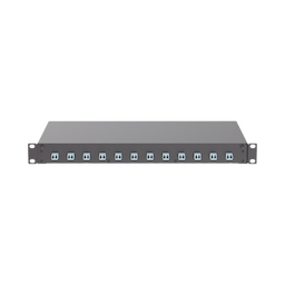 Panel de Distribuidor de Fibra Óptica, Con 12 Conectores LC Duplex (24 Fibras), Para Fibra Multimodo OM3/OM4, 1 UR