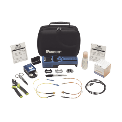 Kit Completo de Herramienta OCTT Opticam 2 de Panduit, para Terminación de Conectores Pre-Pulidos LC, SC o ST, Incluye Desforradora y Cleaver 