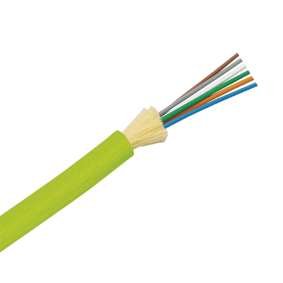 Cable de Fibra Óptica de 6 hilos, Multimodo OM5 50/125 Optimizada, Interior, Tight Buffer 900um, No Conductiva (Dieléctrica), OFNP (Plenum), Precio Por Metro