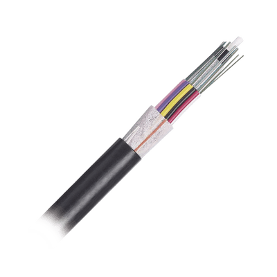 Cable de Fibra Óptica 12 hilos, OSP (Planta Externa), No Armada (Dieléctrica), MDPE (Polietileno de Media densidad), Multimodo OM4 50/125 Optimizada, Precio Por Metro