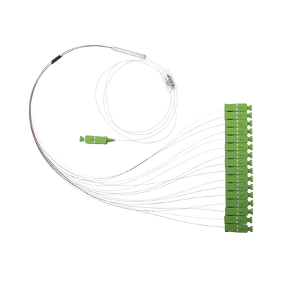 Divisor Óptico (Splitter) Tipo PLC, de 1x16, Con Conector de Entrada SC/APC y Conectores de Salida SC/APC