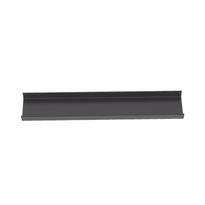 Canaleta FiberRunner™ 12X4, de PVC Rígido, Color Negro, 1.8 m de Largo