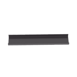 Canaleta FiberRunner™ 12X4, de PVC Rígido, Color Negro, 1.8 m de Largo