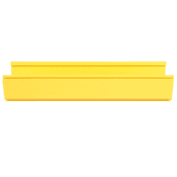 Canaleta FiberRunner™ 6X4, de PVC Rígido, Color Amarillo, 2 m de Largo