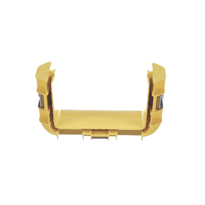 Union Recta "Cople", Para Canaleta FiberRunner™ 6X4, Color Amarillo