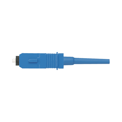 Conector de Fibra Óptica SC Simplex OptiCam, Monomodo 9/125 OS2, Pre-pulido, Color Azul